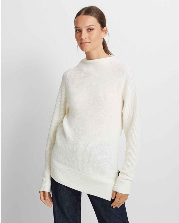 Asymmetrical Mockneck Sweater