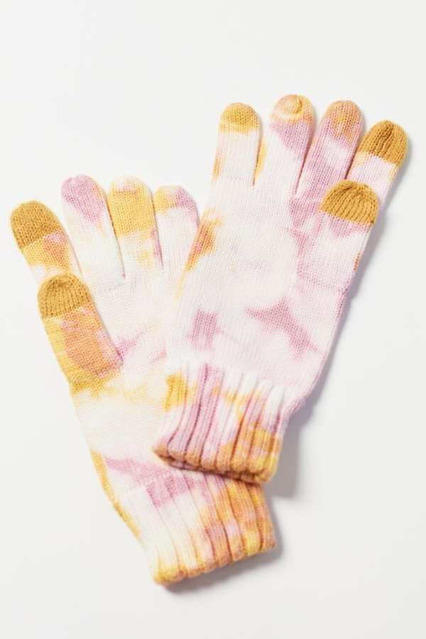 Tie-Dye Flat Knit Tech Glove
