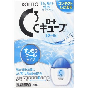 ROHTO C Cube Cool Contact Eye Drops13ml(Japan Import)