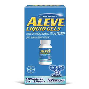 Today Only: Aleve Liquid Gels with Naproxen Sodium, 220mg (NSAID) Pain Reliever/Fever Reducer, 120 Count