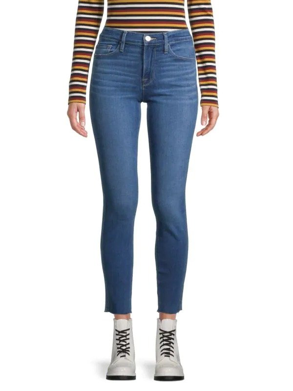 Le Skinny de Jeanne Mid-Rise Cropped Jeans