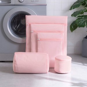 IWEIK Set of 5 Mesh Laundry Bags Clothing Washing Bags