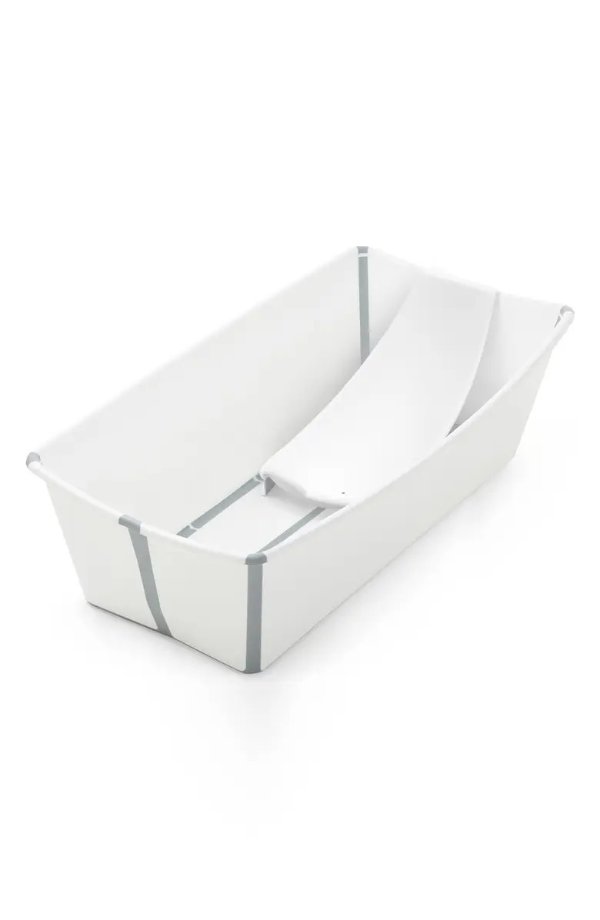 Flexi Bath® Extra Large Foldable Baby Bath Tub with Temperature Plug & Infant Insert
