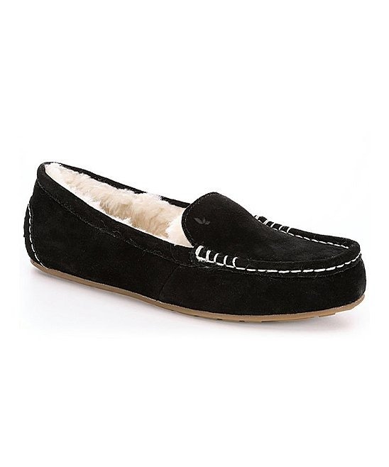 Black Lezly Suede Moccasin - Women