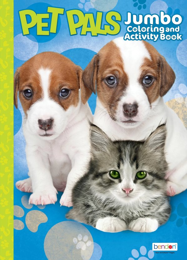 Pet Pals Jumbo Coloring Book, 64 Pages ISBN: 09781690256526