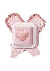 COLORGRAM Milk Bling Heartlighter 03 Coral Heart | Silky Smooth Versatile Creamy Highlighter with Shimmery Finish, Soft and Natural Glow Perfect for Daily Makeup