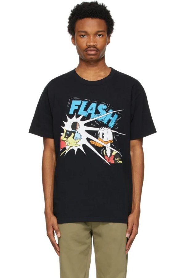 Black Disney Edition Donald Duck 'Flash' T-Shirt