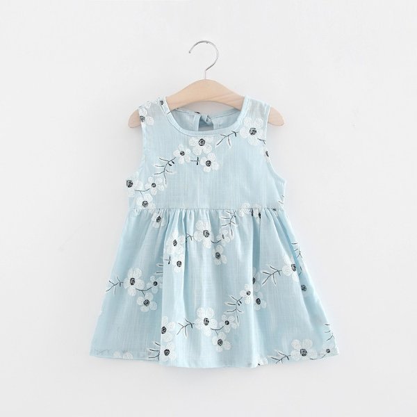 Baby / Toddler Girl Flower Allover Sleeveless Dresses