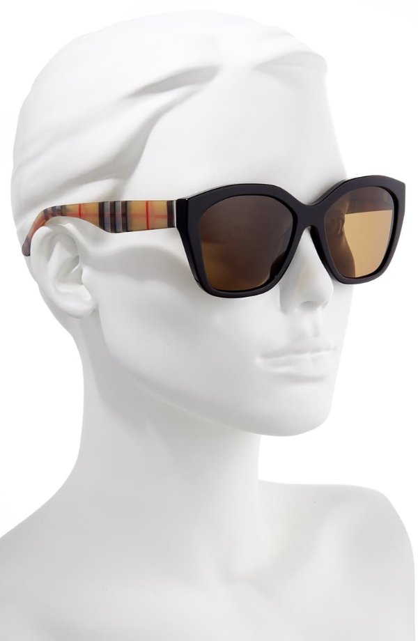 57mm Vintage Check Polarized Sunglasses