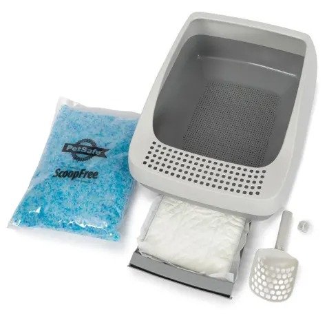 by PetSafe Deluxe Crystal Litter Box System for Cats, Large | Petco