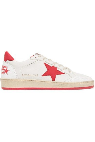 Ball Star distressed leather sneakers