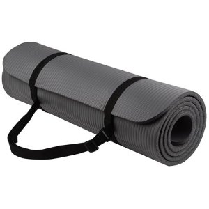 NSPIRE FIT 1/2 Inch (12mm) Yoga, Exercise Mat with Carry Strap