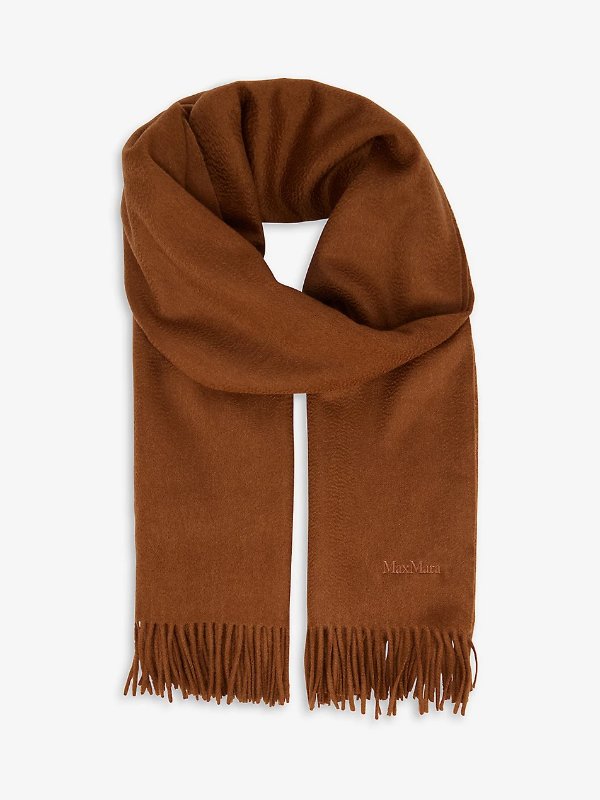 Baci tassel-trim cashmere scarf