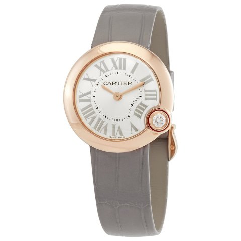 CartierBallon Blanc deQuartz Silver Dial Ladies Watch WGBL0005