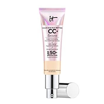 Your Skin But Better CC+ Cream Illumination, Light (W) - Color Correcting Cream, Full-Coverage Foundation, Anti-Aging Serum & SPF 50+ Sunscreen - Radiant Finish - 1.08 fl oz