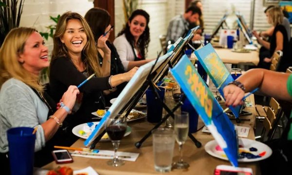 Admission for One or Two People to One Painting Class from Painting & Vino (Up to 45% Off)