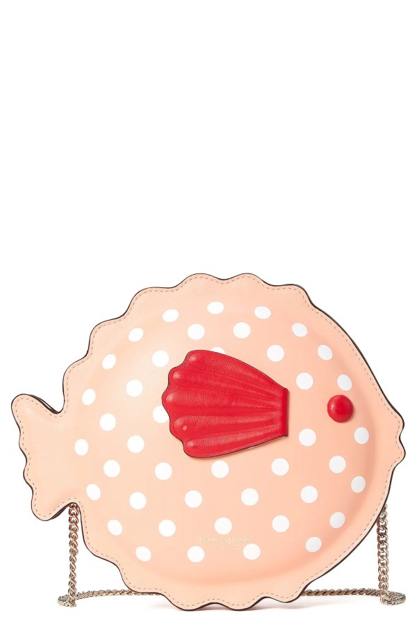 puffy pufferfish crossbody bag