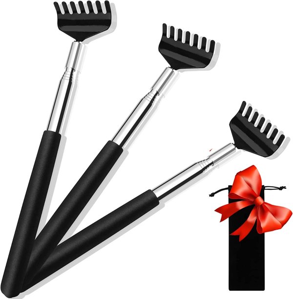 ELASO Portable Extendable Stainless Steel Back Scratchers