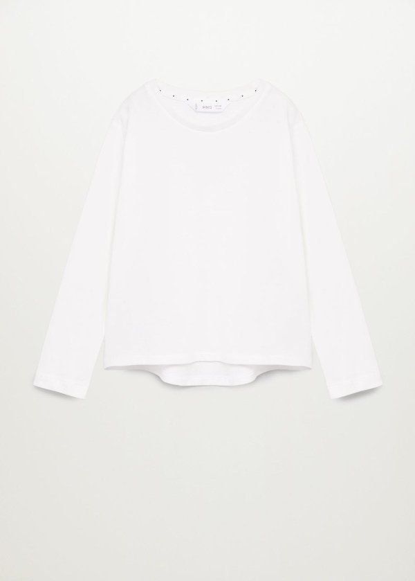 Long sleeve cotton t-shirt - Girls | OUTLET USA