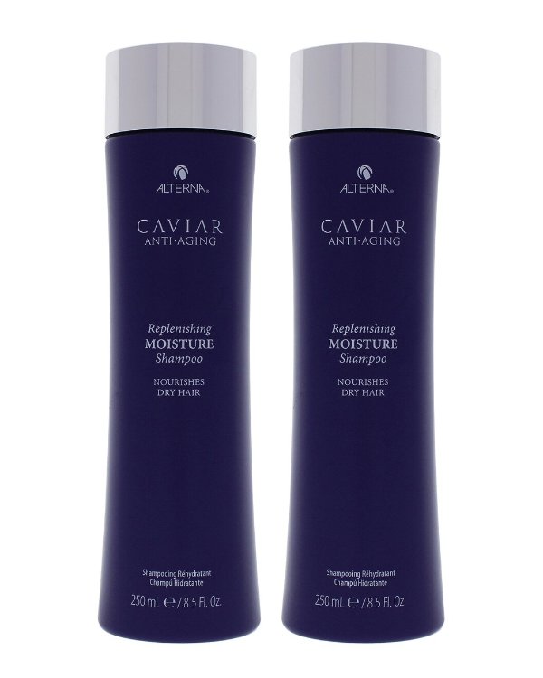 8.5oz Caviar Anti Aging Replenishing Moisture Shampoo Pack of 2