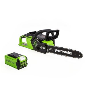 Greenworks 14英寸40V无绳电锯, 含电池和充电器