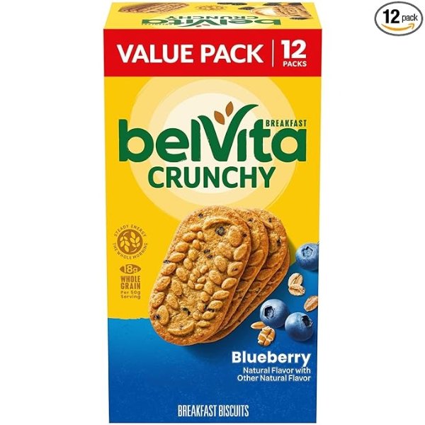 Breakfast Biscuits, Blueberry Flavor, 12 Count