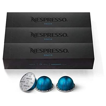 (60 Count) Nespresso Capsules VertuoLine, Odacio, Dark Roast Coffee, Brews 7.77 Ounce, 10 Count (Pack of 6)
