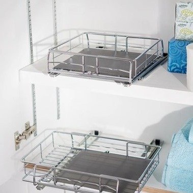 Pop-It Expanding Sliding Cabinet Organizers with Liners