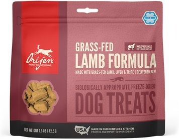 ORIJEN Grass-Fed Lamb Formula Grain-Free Freeze-Dried Dog Treats, 1.5-oz bag - Chewy.com