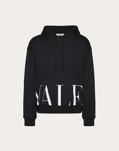 HOODED SWEATSHIRT WITH VALENTINO PRINT for Man | Valentino Online Boutique