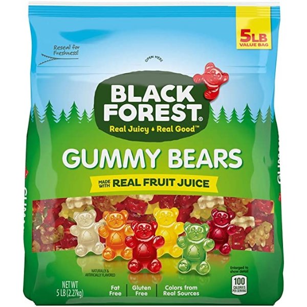 Gummy Bears Candy, 5 Pound Bulk Bag