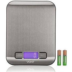 Vont 11/5kg Digital Stainless Steel Kitchen Scale, Multifunction Food Scale