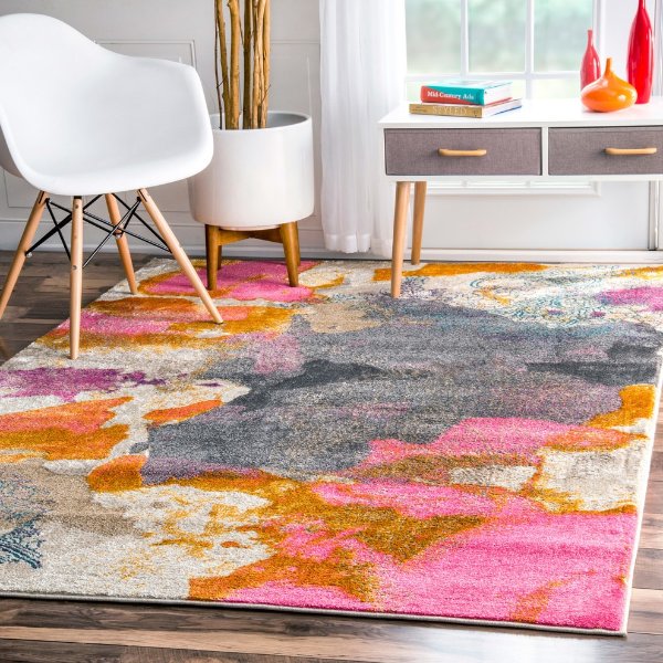 Abstract Vintage-Style Fancy Rug - Contemporary - Area Rugs - by nuLOOM