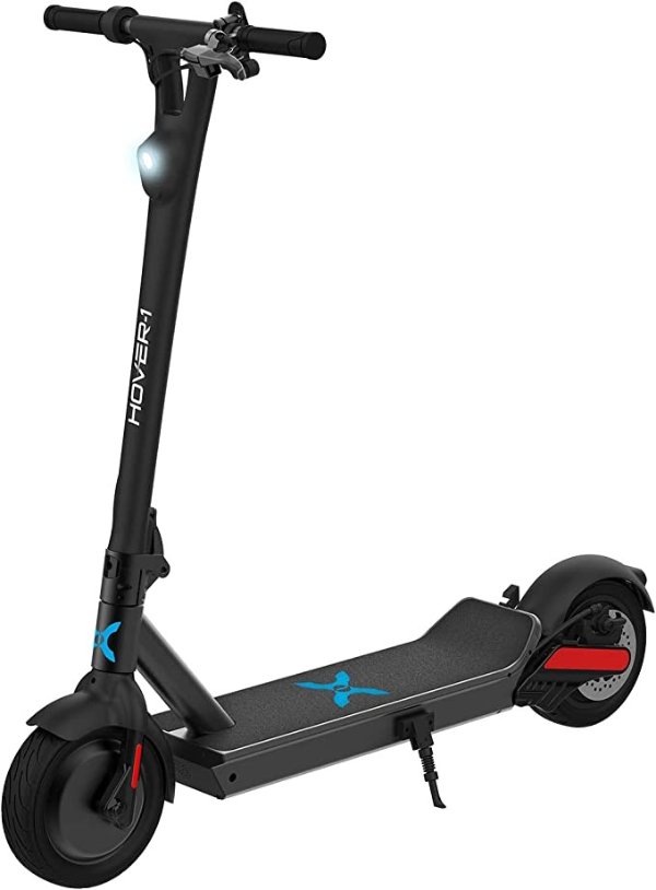 -1 Renegade Electric Scooter, 18MPH, 33 Mile Range, Dual 450W Motors, 7HR Charge, LCD Display, 10 Inch High-Grip Tires, 264LB Max Weight, Black
