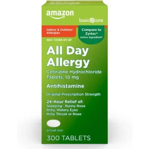 Amazon Basic Care All Day Allergy Antihistamine Tablets
