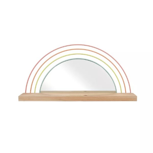 The Big One® Rainbow Mirror Wall Shelf