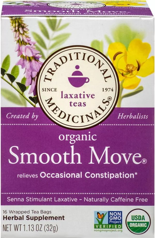 Organic Smooth Move Tea 16 Tea Bags | Coffee & Tea Products | Puritan's Pride