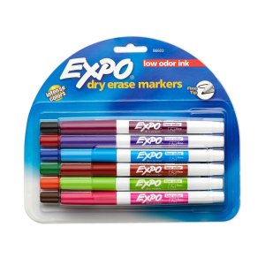 EXPO 可擦少味细头马克笔，12支装