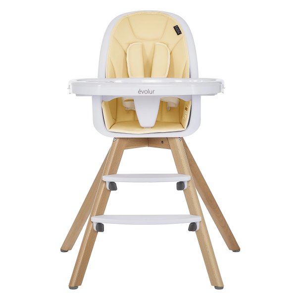Zoodle 3-in-1 Highchair Booster Feeding Chair with Modern Design, Yellow