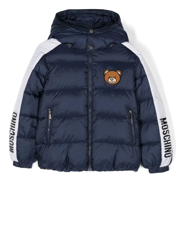 toy-bear patch padded jacket