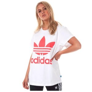 夏日单品 adidas Originals 女士三叶草宽松短袖T恤