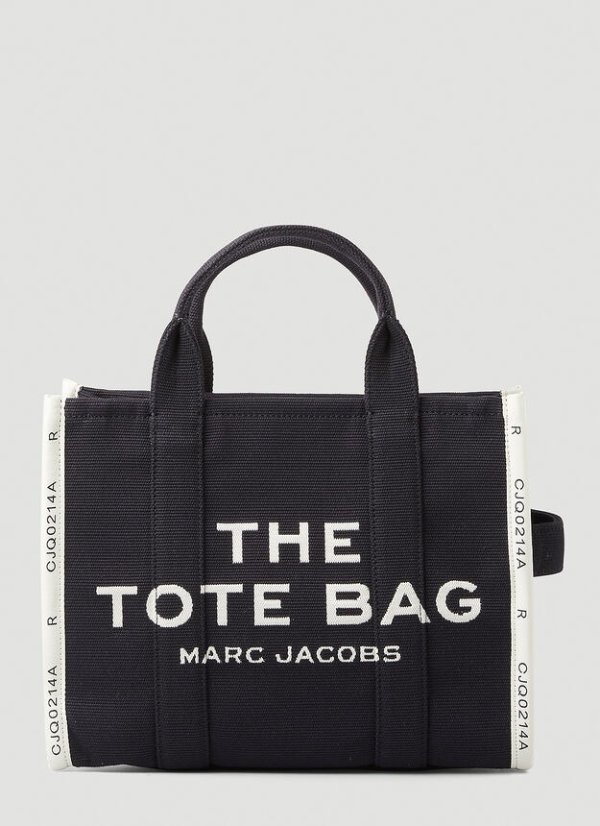 Logo Print Mini Tote Bag in Black