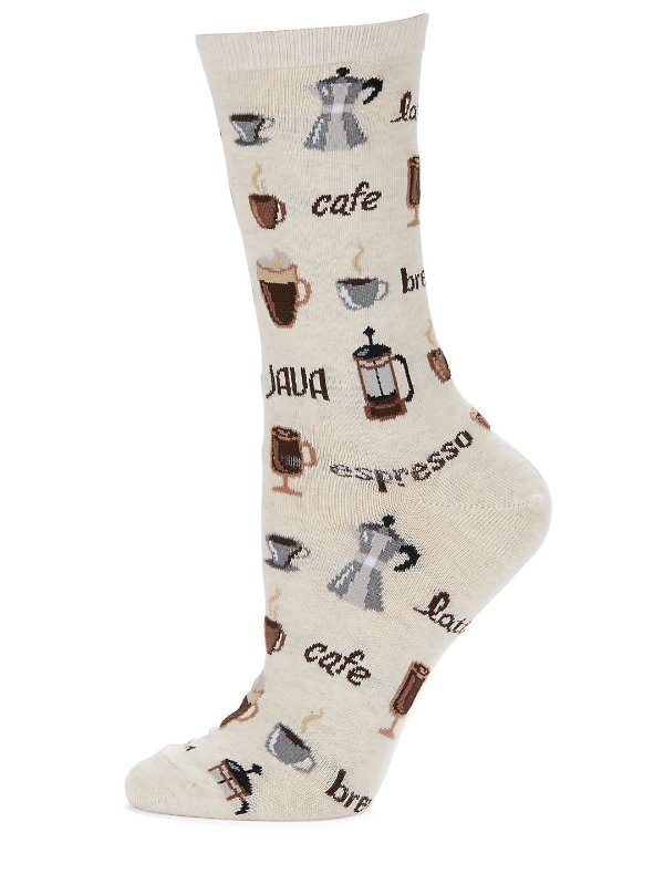 Cafe Printed Socks