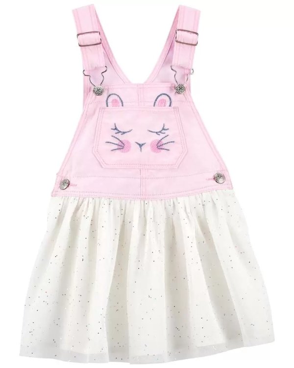Baby Denim Tulle Bunny Jumper Dress
