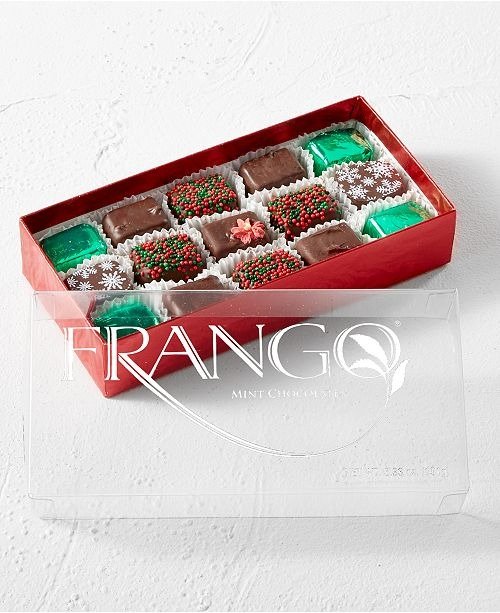 15-PC Holiday Decorated Dark Mint Box of Chocolates