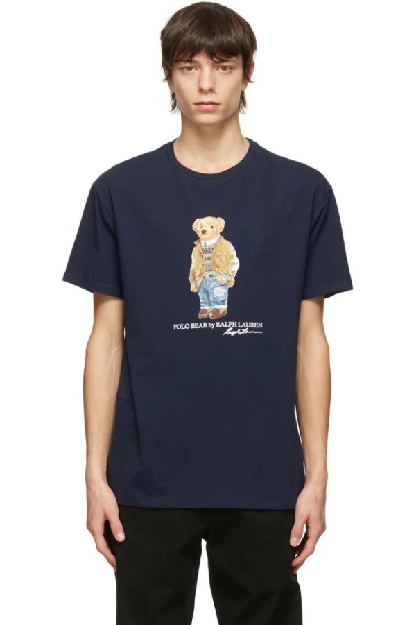 Navy Polo Bear T-Shirt