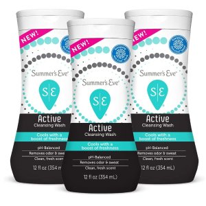 Summer's Eve Active Cooling Feminine Cleansing Wash Eucalyptus, 3 Count