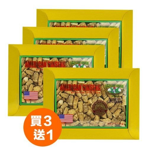 American Ginseng Prong Large (cut small pieces) 4oz box x 4 (Buy 3 get 1 free)