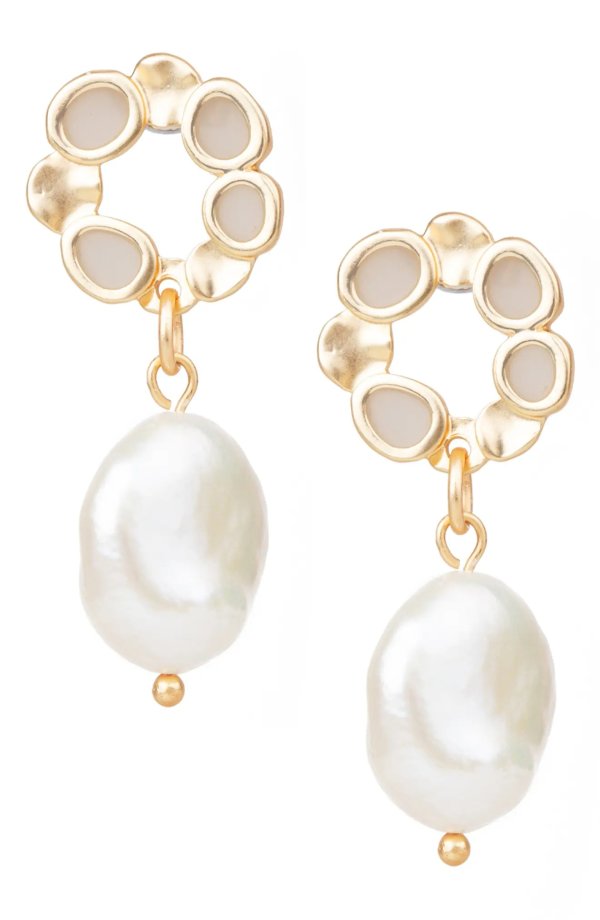 Lovisa Gold-Tone Pearl Drop Earrings