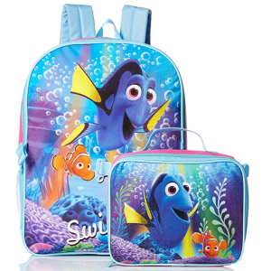 Disney Little Girls Finding Dory Backpack with Lunch Bag